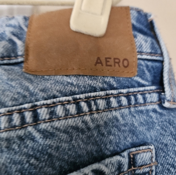 Aeropostle Womens Sz 0 Short Low Rise Baggy Distressed Jeans - Picture 3 of 6